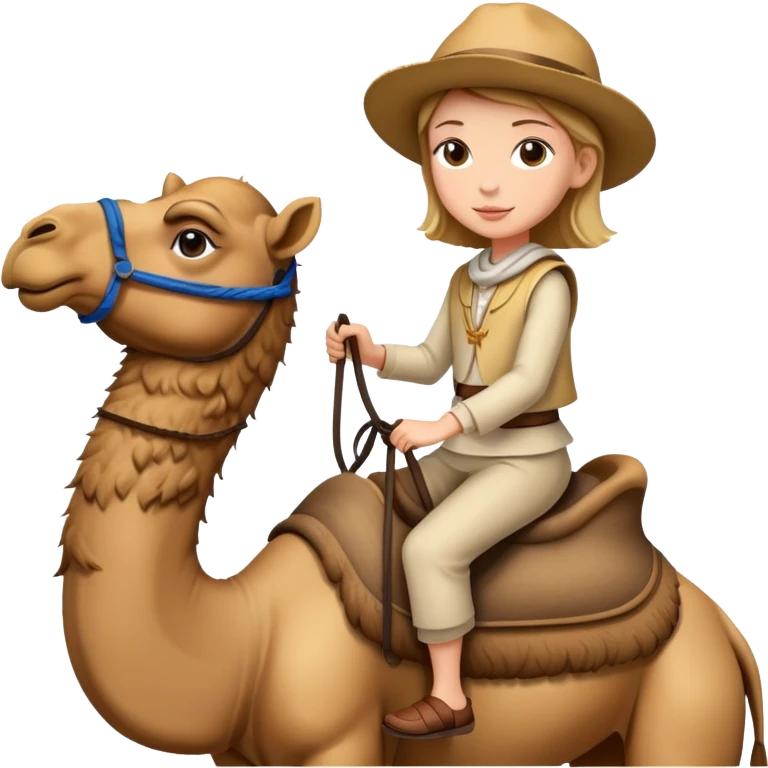 Picture of me in this photo riding a camel emoji