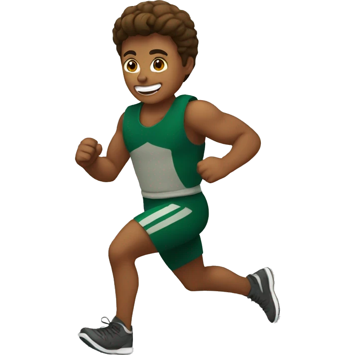 running spartan kid emoji