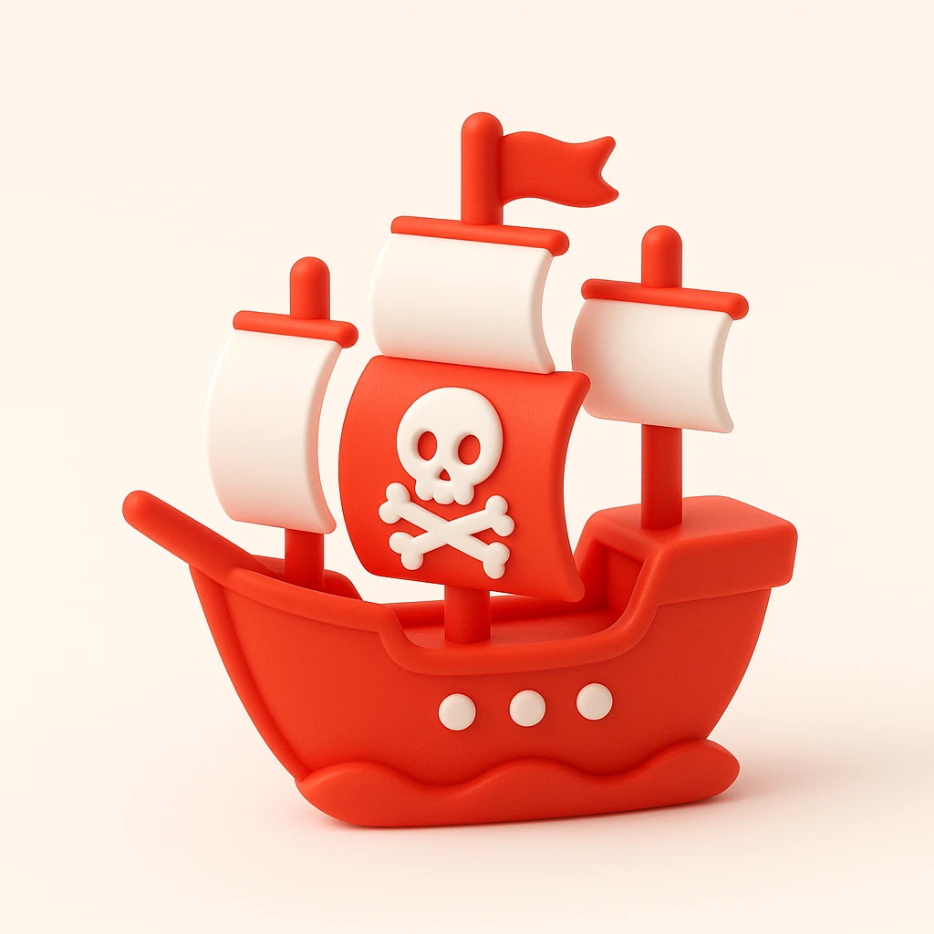 pirate ship emoji