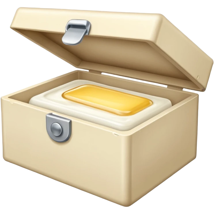 cream medicine in a box emoji