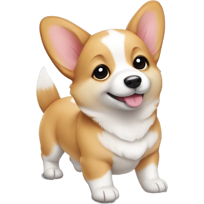 baby corgi emoji