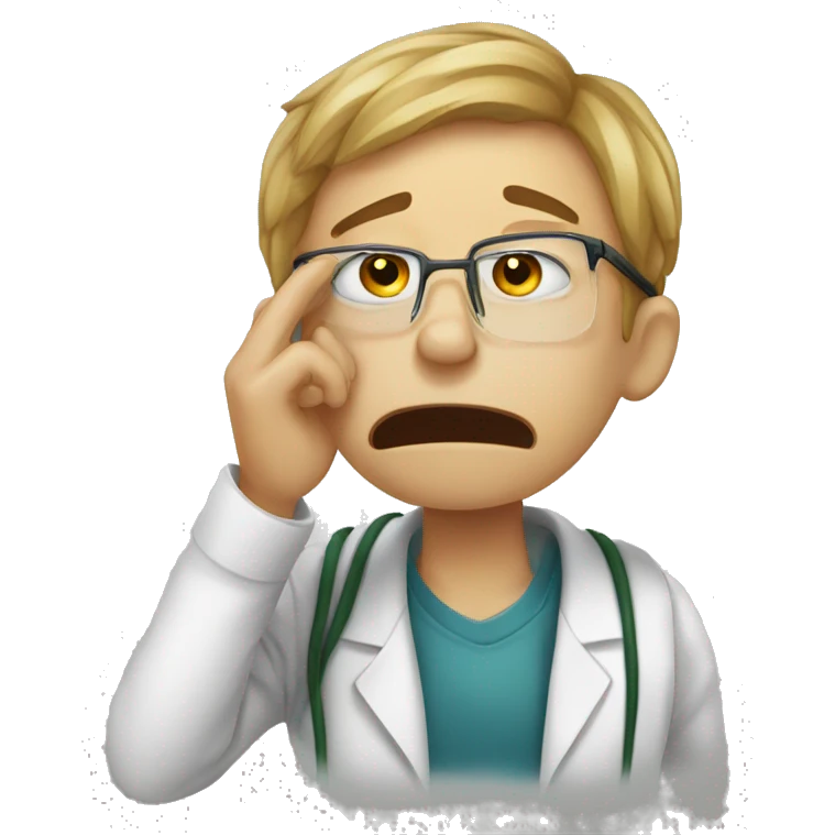 biology student crying after exams emoji