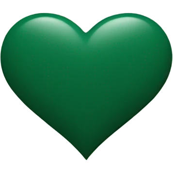 Hunter green heart emoji