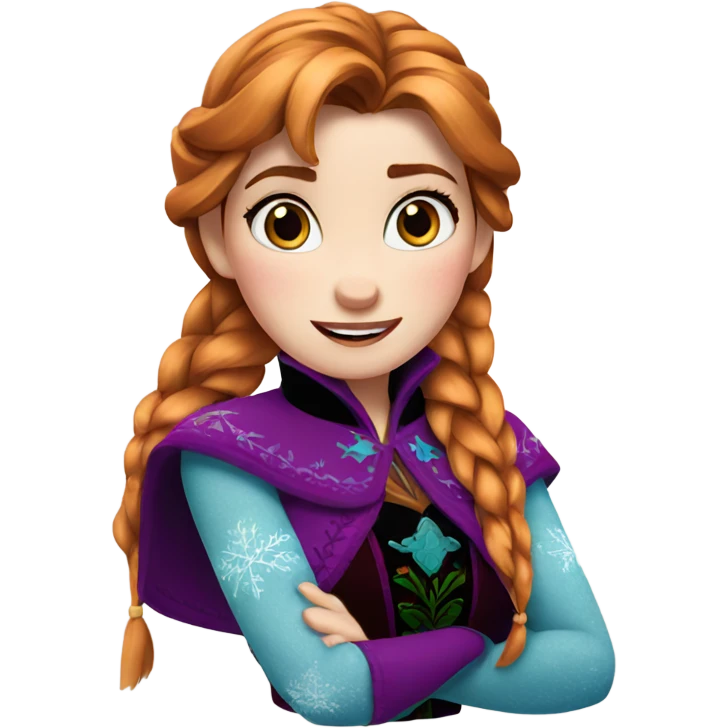 Frozen Anna emoji