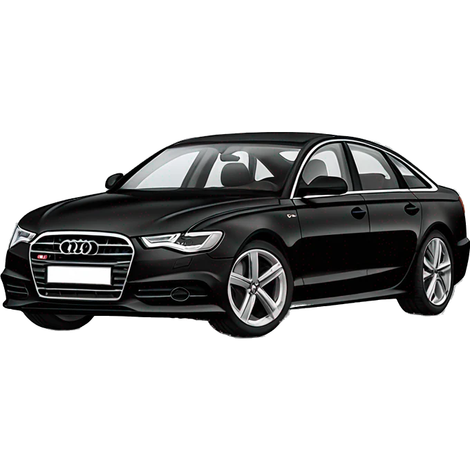 Audi A6 black emoji