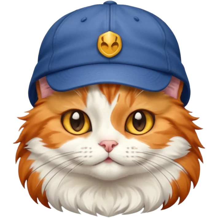 Cat wearing cap emoji