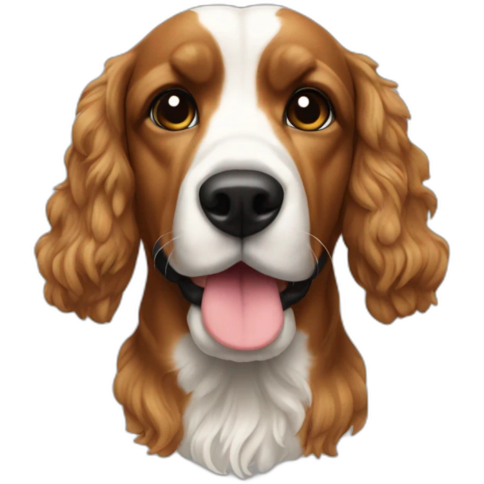 un cocker emoji