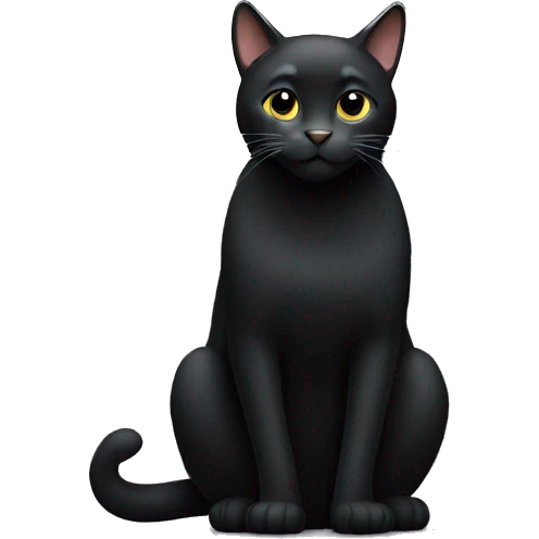 Big Black Cat emoji