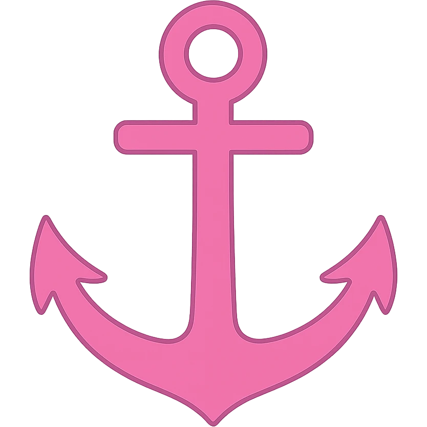 pink anchor, no background emoji