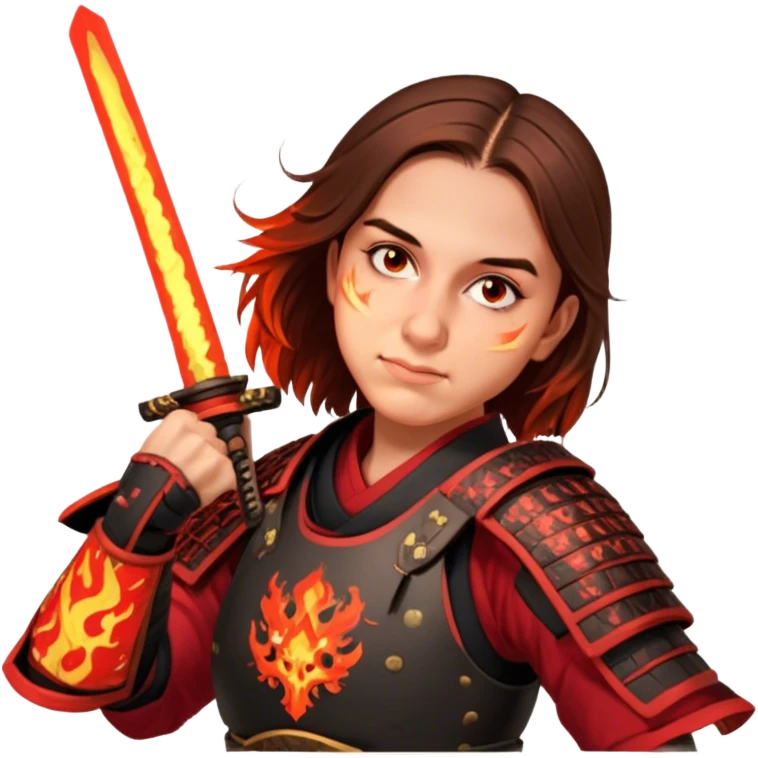 Fire-Wielding Samurai emoji
