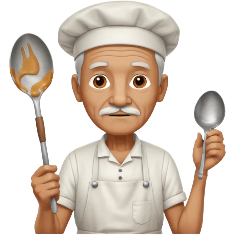 old man kitchen worker emoji