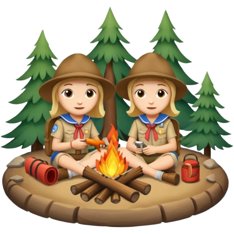 Cserkészet,cserkész liliom, tabortuz emoji