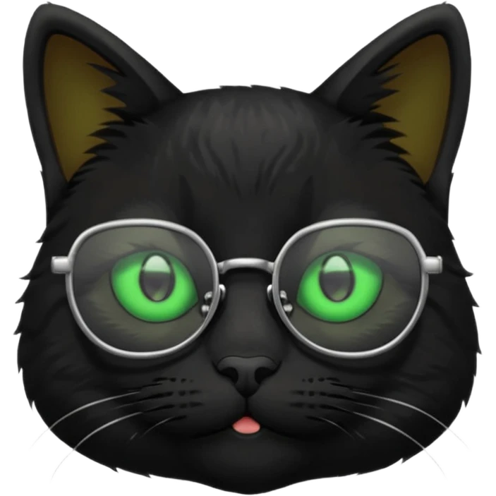Cat glasses emoji