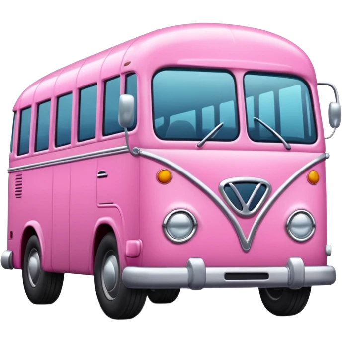 Pink bus emoji