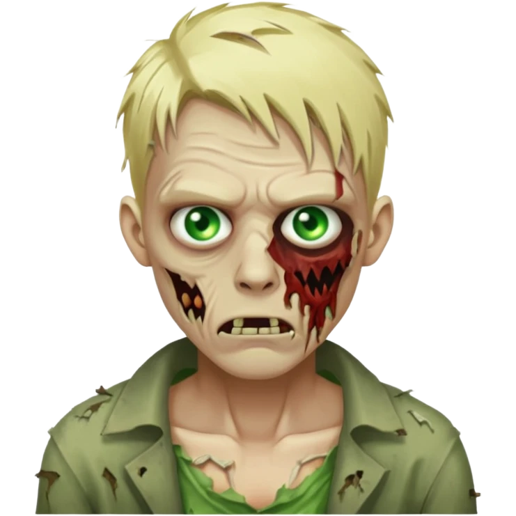 blonde zombie man emoji