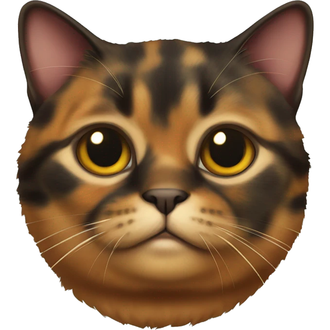 fat tortoiseshell cat emoji
