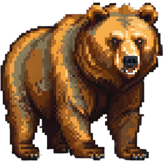 Russian grizzly bear emoji