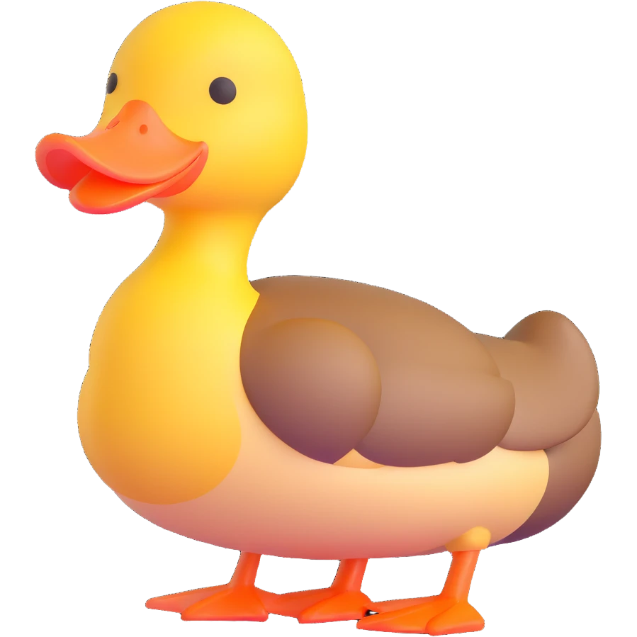 cute duck emoji