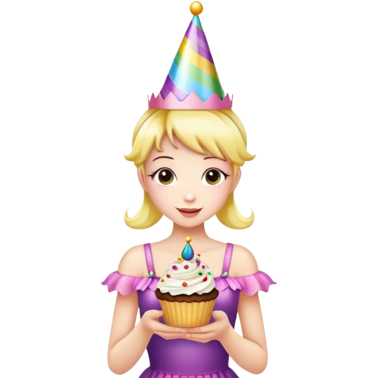 Colorful Birthday fairy emoji