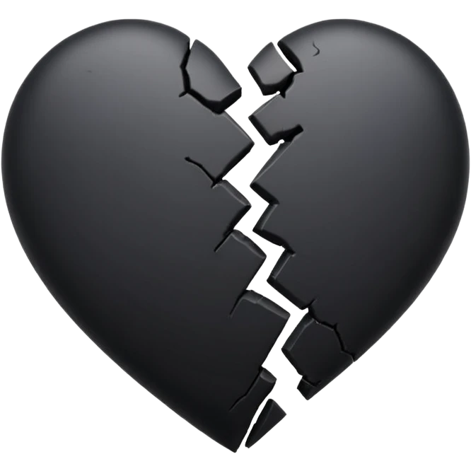 Black broken heart emoji