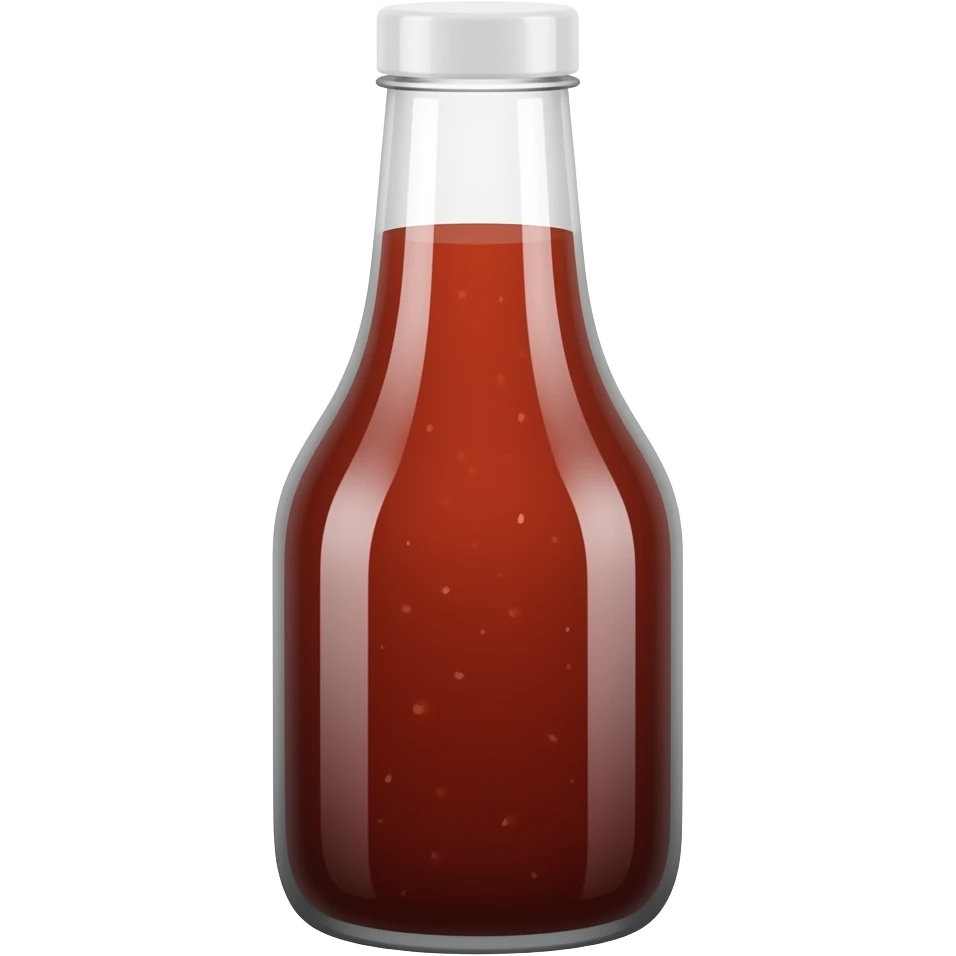 bottle of sauce, tomato sauce emoji