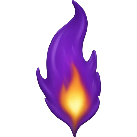 Purple flame emoji