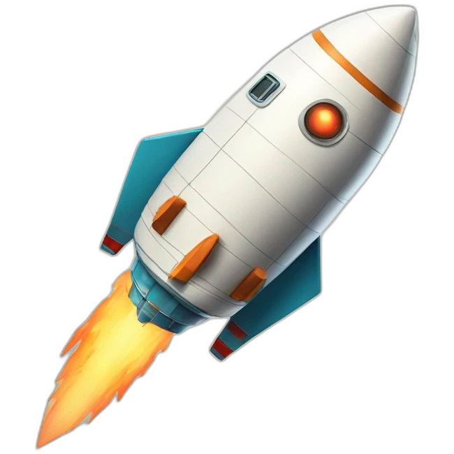 retro space art rocket ship emoji