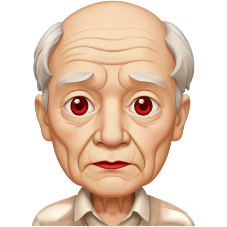 old man with lipstick emoji