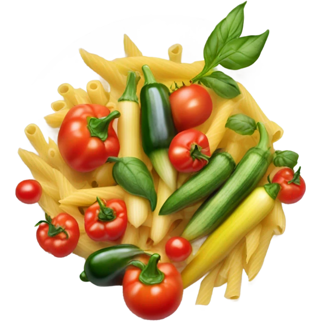 Vegetarian pasta dish emoji