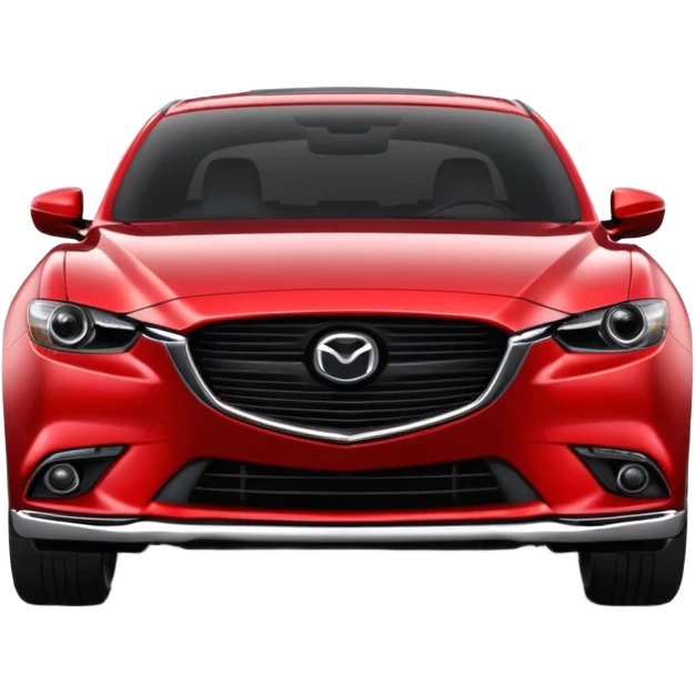 A 3d mazda rs6 red with headlights on emoji