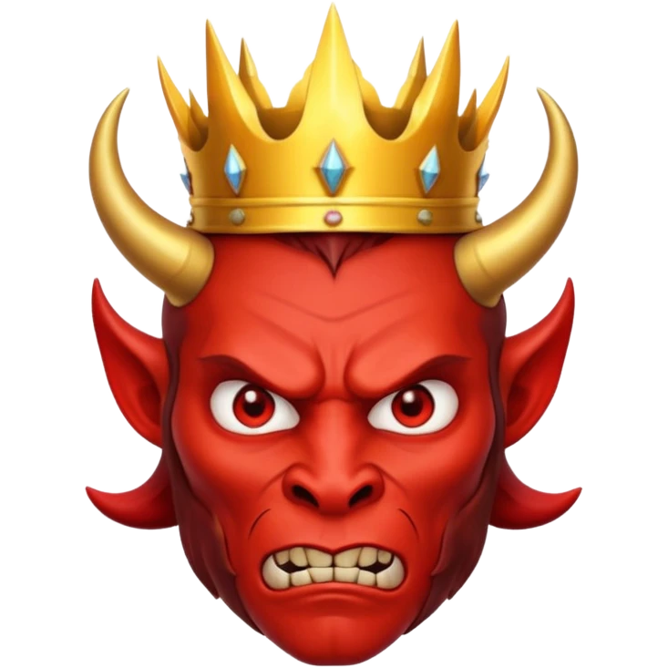 devil with crown emoji