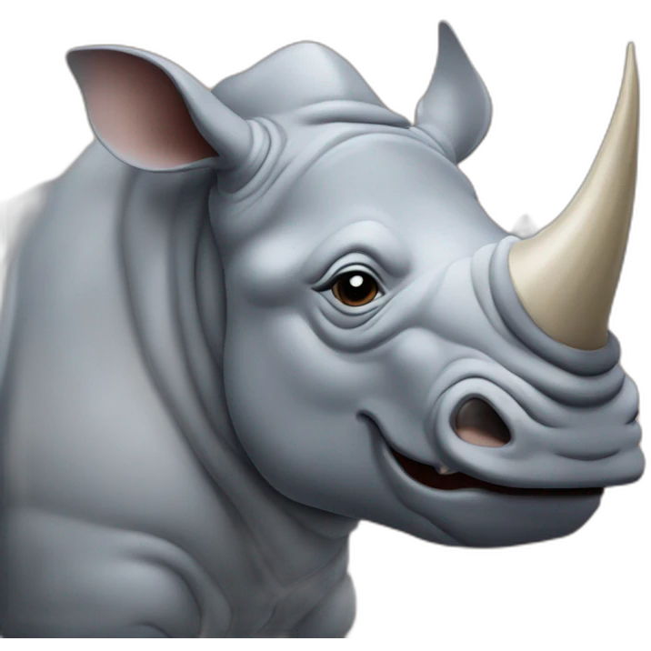Leonardo Cicaprio as a rhino emoji