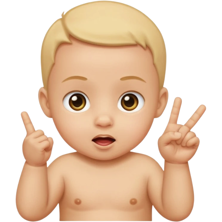 Baby flipping off  emoji