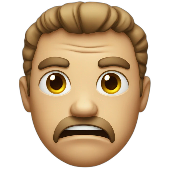 Angry face emoji
