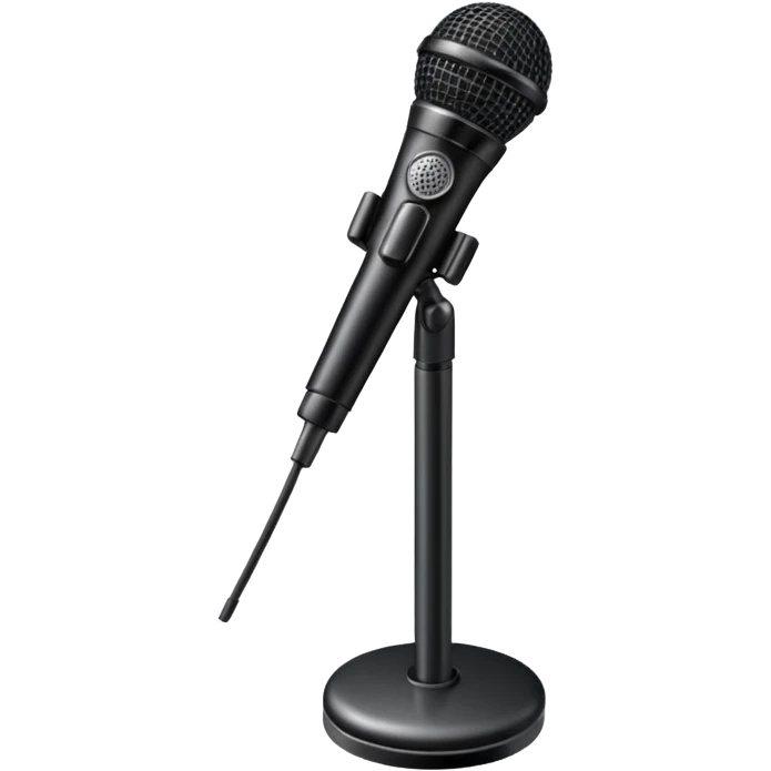 stage microphone with stand emoji