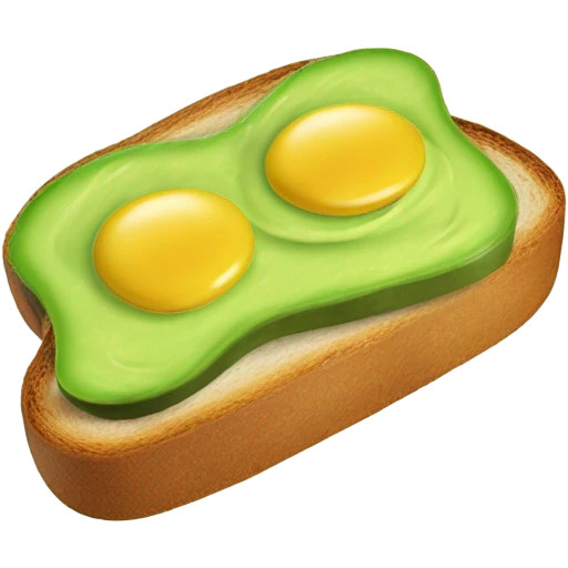 one avocado tost  emoji