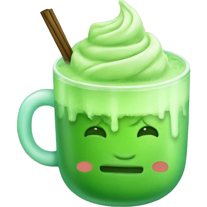 Ice matcha  emoji