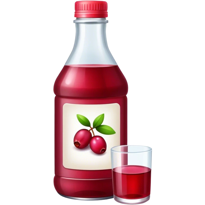 Bottle cranberry juice emoji