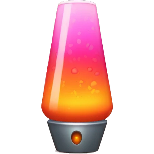 pink and orange lava lamp emoji