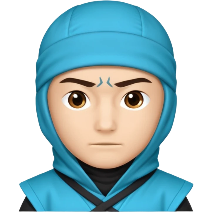 This ninja emoji 🥷with this color 🩵 emoji