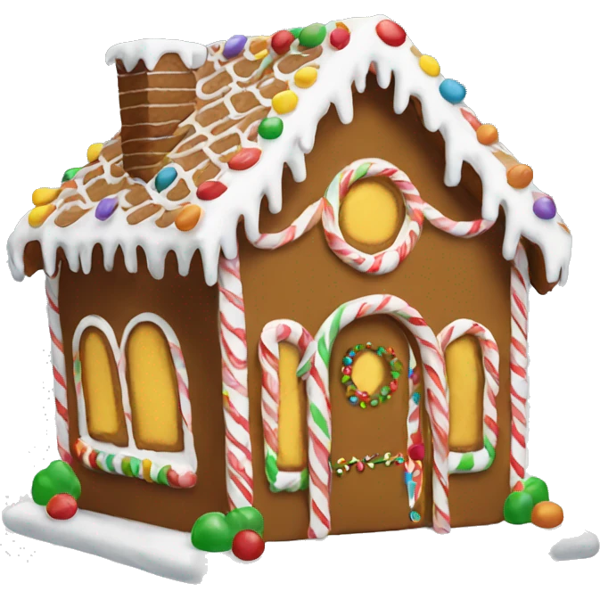 gingerbread house emoji
