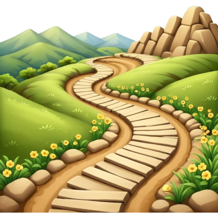 Hiking trail emoji