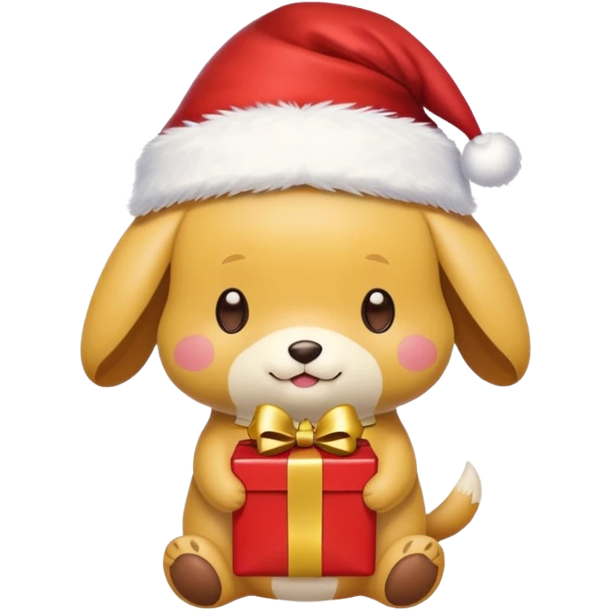 Pompompurin merry christmas  emoji