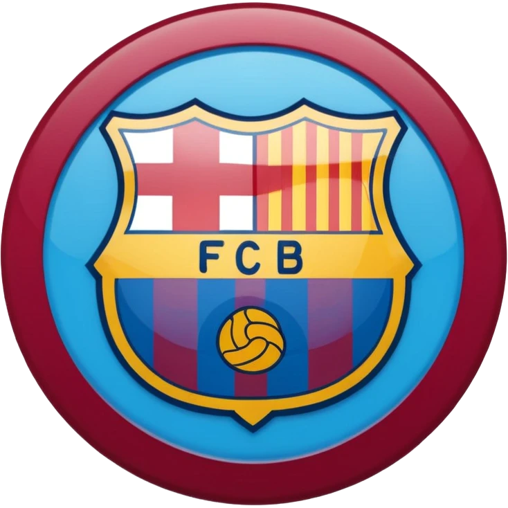 Make a logo of fc Barcelona football team emoji
