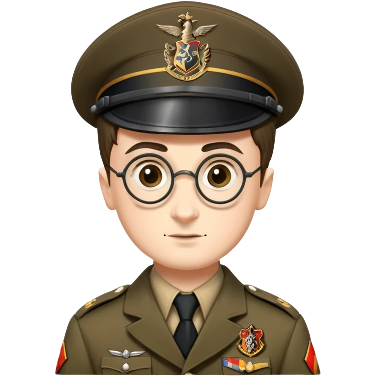 Harry Potter in a 1940 German war uniform emoji