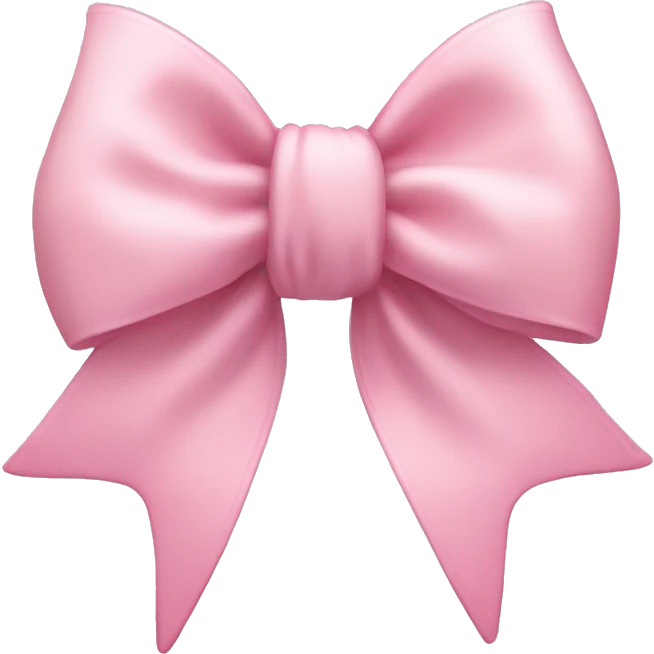 light pink coquette bow emoji