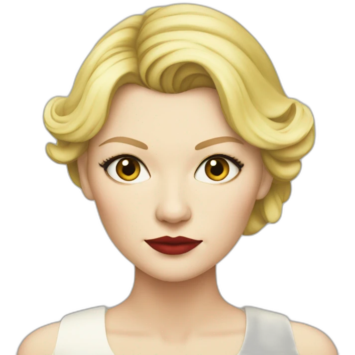 Kirsten Dunst serious emoji