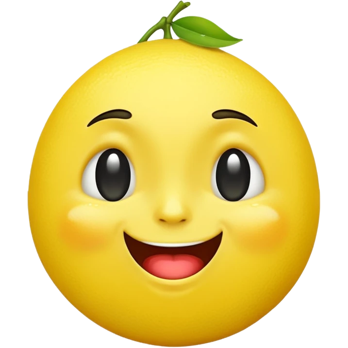 Lemon emoji 🍋 with a crying laughing face 😂 emoji