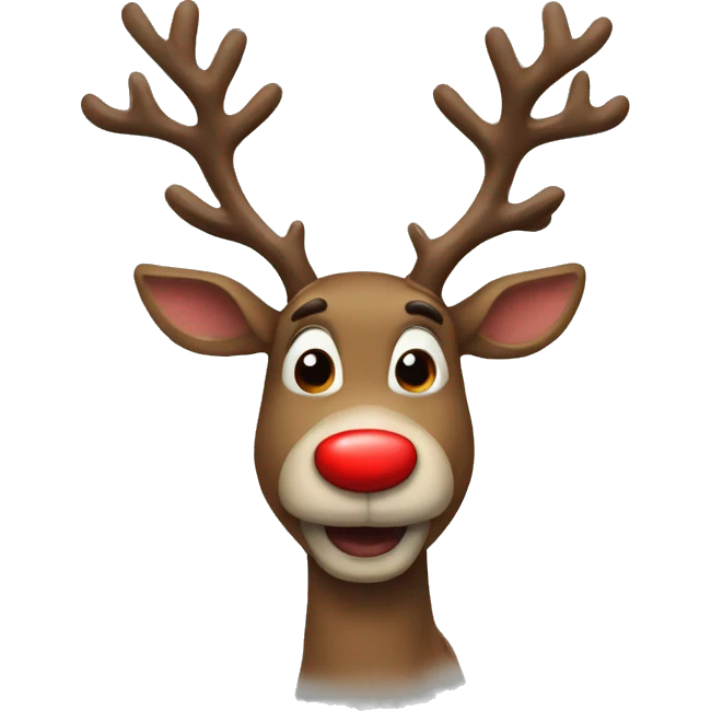 Red Nosed Reindeer emoji