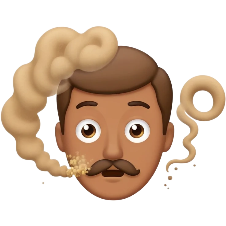 Man with fart dust behind him emoji